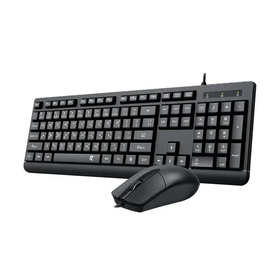 Redragon BS-7543 Wired Black Keyboard & Mouse Combo with Bangla