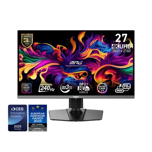 MSI MPG 272URX QD-OLED 27" 240Hz UHD 4K Gaming Monitor